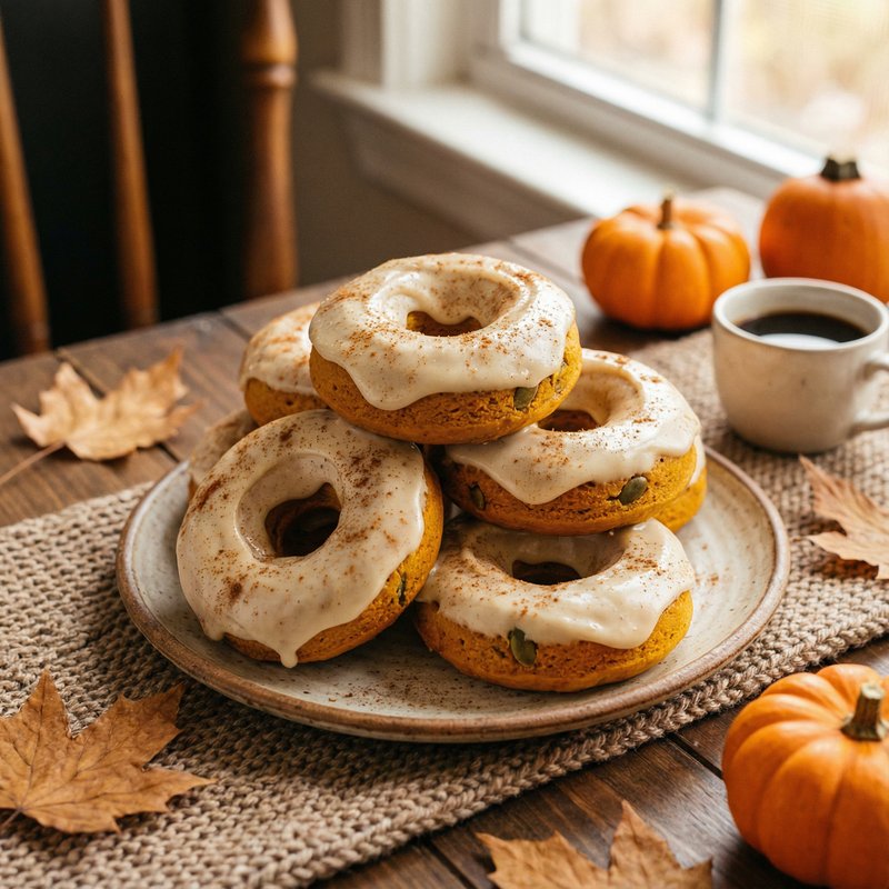 Pumpkin Spice Protein Donuts